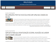 Tablet Screenshot of mauanews.com.br